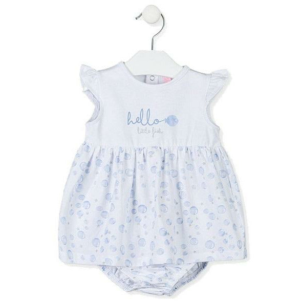 Vestido sin mangas con braguita estampada bebe  01W-7000AL
