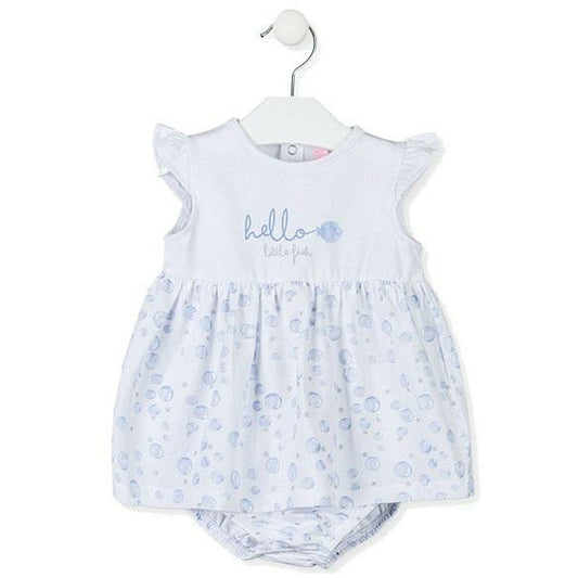 Vestido sin mangas con braguita estampada bebe  01W-7000AL